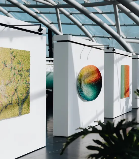 Kunstausstellung im Red Bull Hangar-7, Architektur, Bilder