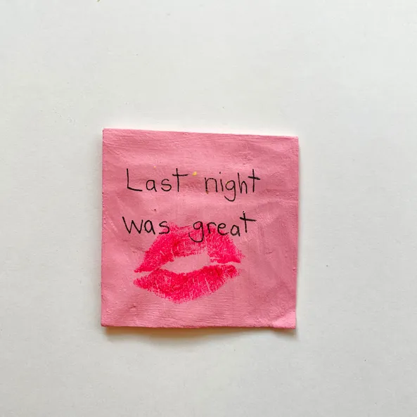 Werk von Jessi Strixner, post it last night-2026